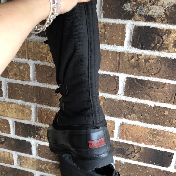 SOREL Kaufman Canada Black Insulated Waterproof Glacier Winter Snow Boots - Picture 5 of 9